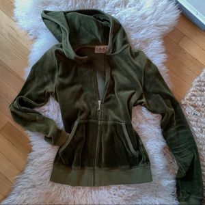 Classic Juicy velour zip up hoodie